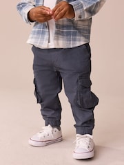Tan/Navy Cargo Trousers 2 Pack (3mths-7yrs) - Image 9 of 10
