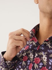 Purple Floral Kew Garden Long Sleeve Shirt - Image 5 of 9