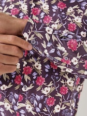 Purple Floral Kew Garden Long Sleeve Shirt - Image 6 of 9