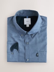 Azul - Camisas Oxford de Manga Longa 3 Pacote - Imagem 5 de 9