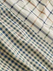 Ecru Tattersall/Neutral Green Gingham Regular Fit Easy Iron Oxford Shirts 2 Packs - Image 5 of 11