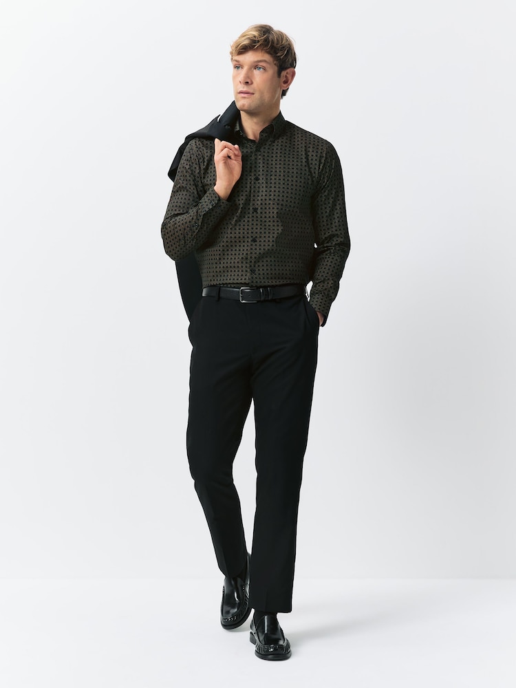 Buy Black/Gold Long Sleeve Oxford Shirts 2 Pack from Next USA