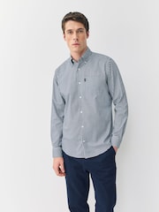Blue/Red Gingham Long Sleeve Oxford Shirts 2 Pack - Image 5 of 12