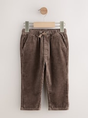 Brown/Sage Green - Corduroy Pull On Trousers 2 Pack (3mths-7yrs) - Bild 2 von 7