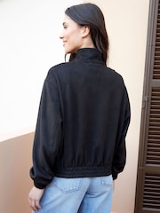 Threadbare Black Suedette Utility Jacket - Image 2 of 4
