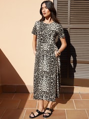 Leopard - Threadbare 100% Хлопковый платок средних размеров платья - Image 4 of 4