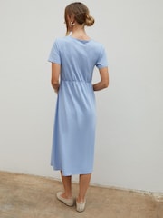 Синий - Threadbare 100% Хлопковый платок средних размеров платья - Image 2 of 4