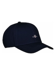 Синий с хромированной отделкой - GANT Shield Logo Cotton Cap - Image 1 of 2