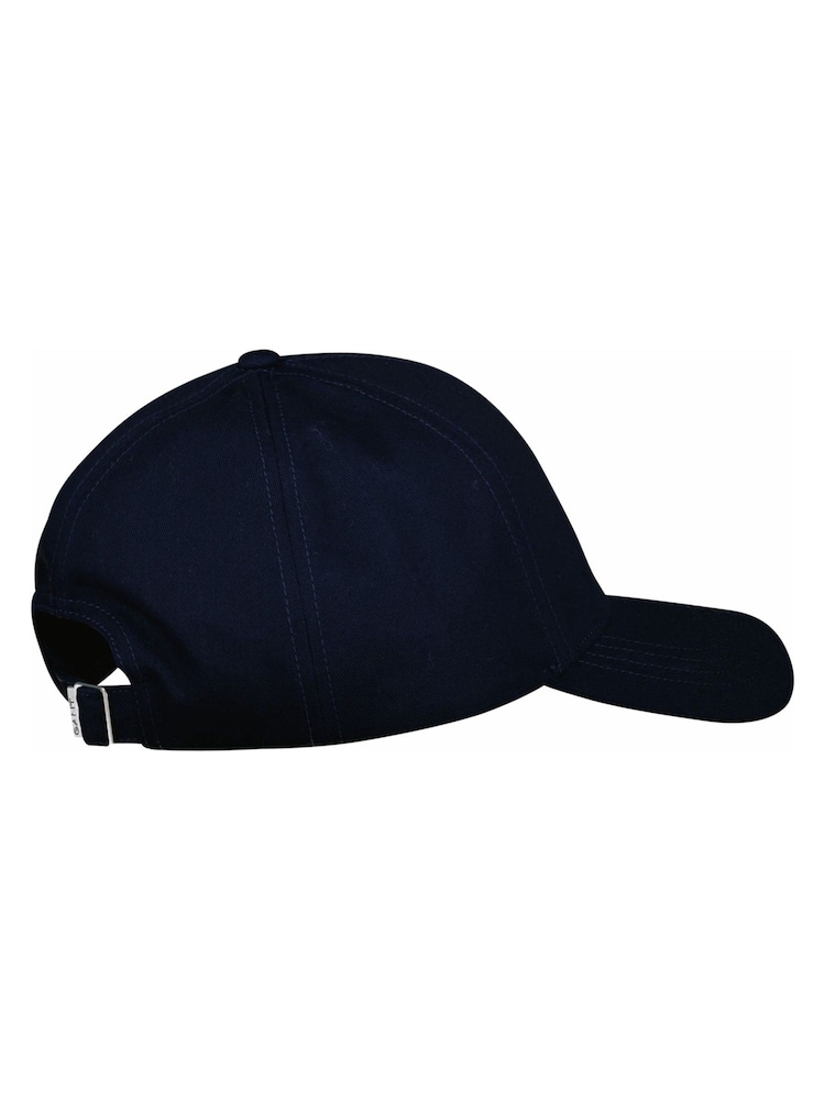Синий с хромированной отделкой - GANT Shield Logo Cotton Cap - Image 2 of 2