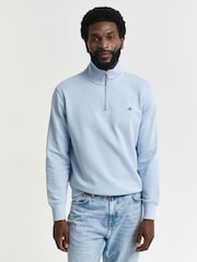 GANT Blue 100% Cotton Jumper - Image 1 of 5