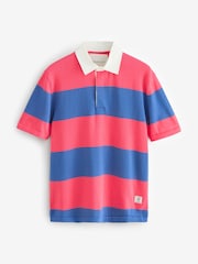 GANT Blue Short Sleeve 100% Cotton Polo Shirt - Image 5 of 5