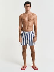 GANT Navy Stripe Swim Shorts - Image 1 of 5