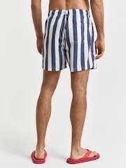 GANT Navy Stripe Swim Shorts - Image 2 of 5