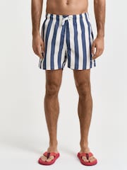 GANT Navy Stripe Swim Shorts - Image 3 of 5