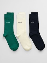 GANT Green Socks 3 Pack - Image 1 of 7