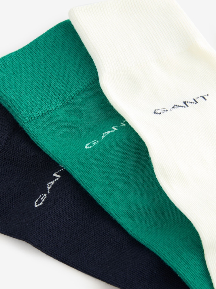 GANT Green Socks 3 Pack - Image 7 of 7