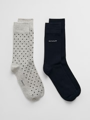 GANT Grey Socks 2 Pack - Image 1 of 1