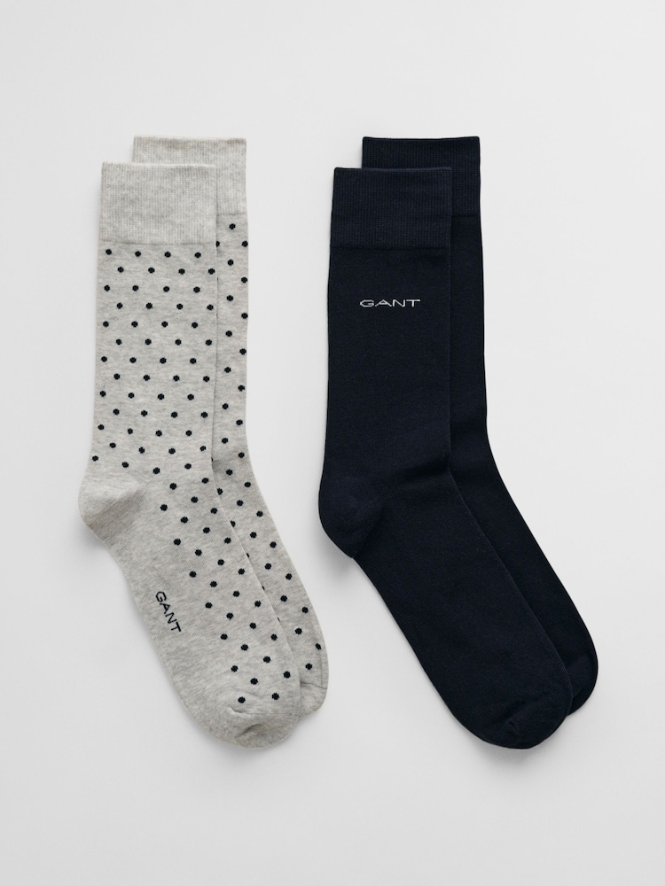GANT Grey Socks 2 Pack - Image 1 of 1