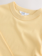 Butter Yellow Long Sleeve Crew Neck T-Shirt - Image 6 of 7