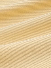 Butter Yellow Long Sleeve Ribbed Crew Neck Top - Image 8 of 8