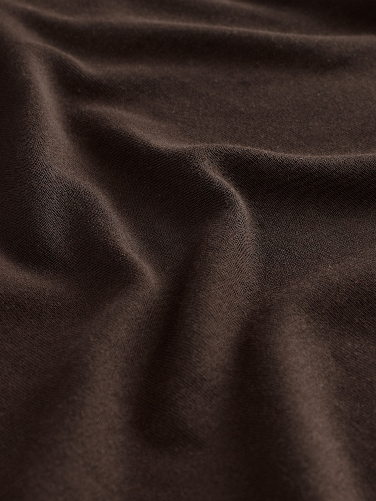 Brown Mock Neck Long Sleeve Top - Image 2 of 3 Brown Mock Neck Long Sleeve Top - Image 2 of 3