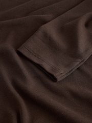 Castanho - Mock Neck Long Sleeve Top - Imagem 3 de 3