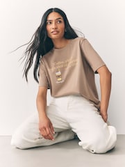 Chocolate Brown Autumnal Coffee Gilmore Girls License Short Sleeve T-Shirt - Image 7 of 8