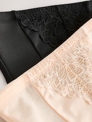 Black/ Pastel Rose Nude Femina Tummy Control Shaping Briefs 2 Pack - Image 5 of 5