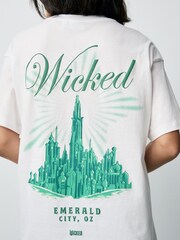 White Emerald City Wicked License Graphic T-Shirt - Image 6 of 10