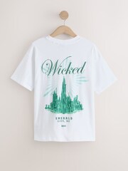 White Emerald City Wicked License Graphic T-Shirt - Image 8 of 10