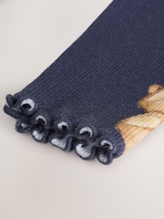 Navy Bear Rib Long Sleeve T-Shirt (3mths-7yrs) - Image 6 of 7