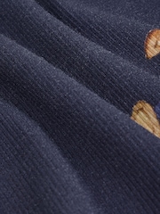 Navy Bear Rib Long Sleeve T-Shirt (3mths-7yrs) - Image 7 of 7
