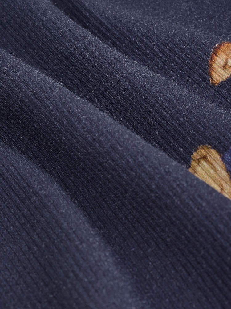 Navy Bear Rib Long Sleeve T-Shirt (3mths-7yrs) - Image 7 of 7
