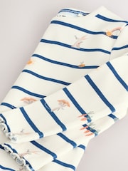 Ecru/Navy Stripe Character Rib Long Sleeve T-Shirt (3mths-7yrs) - Image 6 of 6