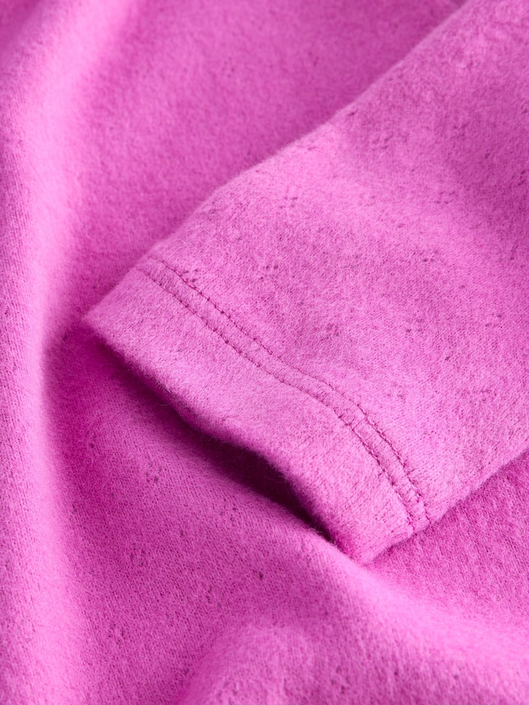 Purple Long Sleeve Pointelle T-Shirt (3mths-7yrs) - Image 8 of 8