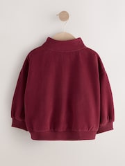 Burgundy Red Half Zip Sweatshirt (3mths-7yrs) - Image 2 of 6