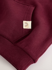 Burgundy Red Quarter Zip Sweatshirt (3mths-7yrs) - Image 8 of 10
