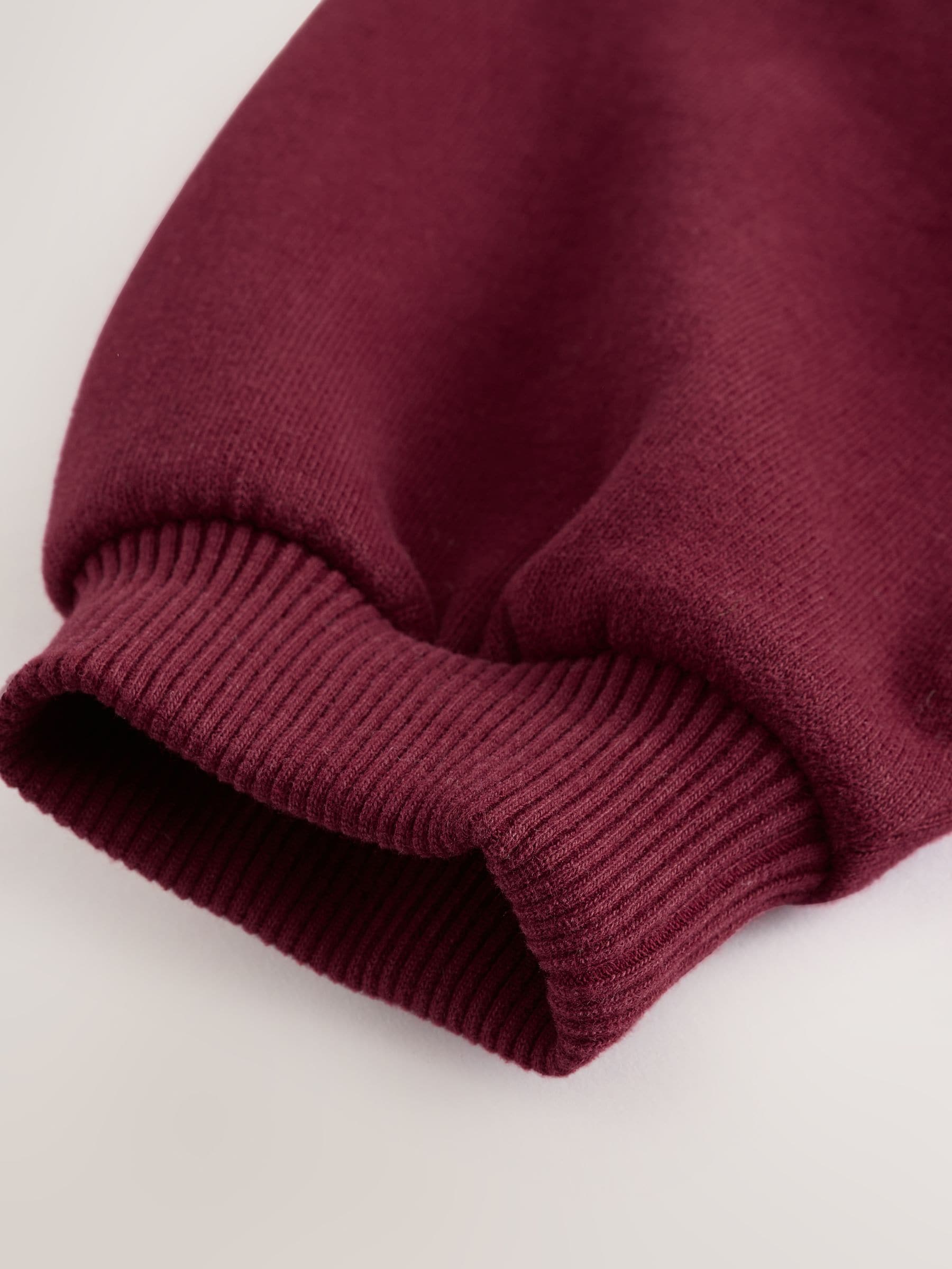 Buy Burgundy Red Quarter Zip Sweatshirt (3mths-7yrs) from Next