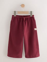 Burgundy Red Wide Leg Sweat Joggers (3mths-7yrs) - Image 1 of 5
