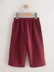 Burgundy Red Wide Leg Sweat Joggers (3mths-7yrs) - Image 2 of 5