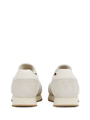 Calvin Klein White/Cream Runner Sock Lace Up Low Trainers - Image 5 of 6