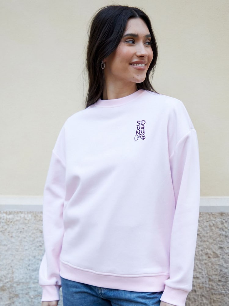 Graphic Print Crew Neck Sweatshirt - Image 2 of 4