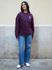 Graphic Print Crew Neck Sweatshirt - Image 3 of 4