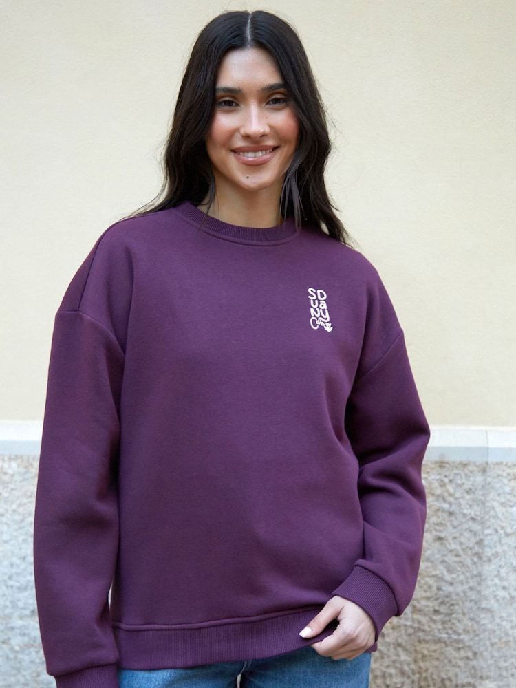 Graphic Print Crew Neck Sweatshirt - Image 2 of 4