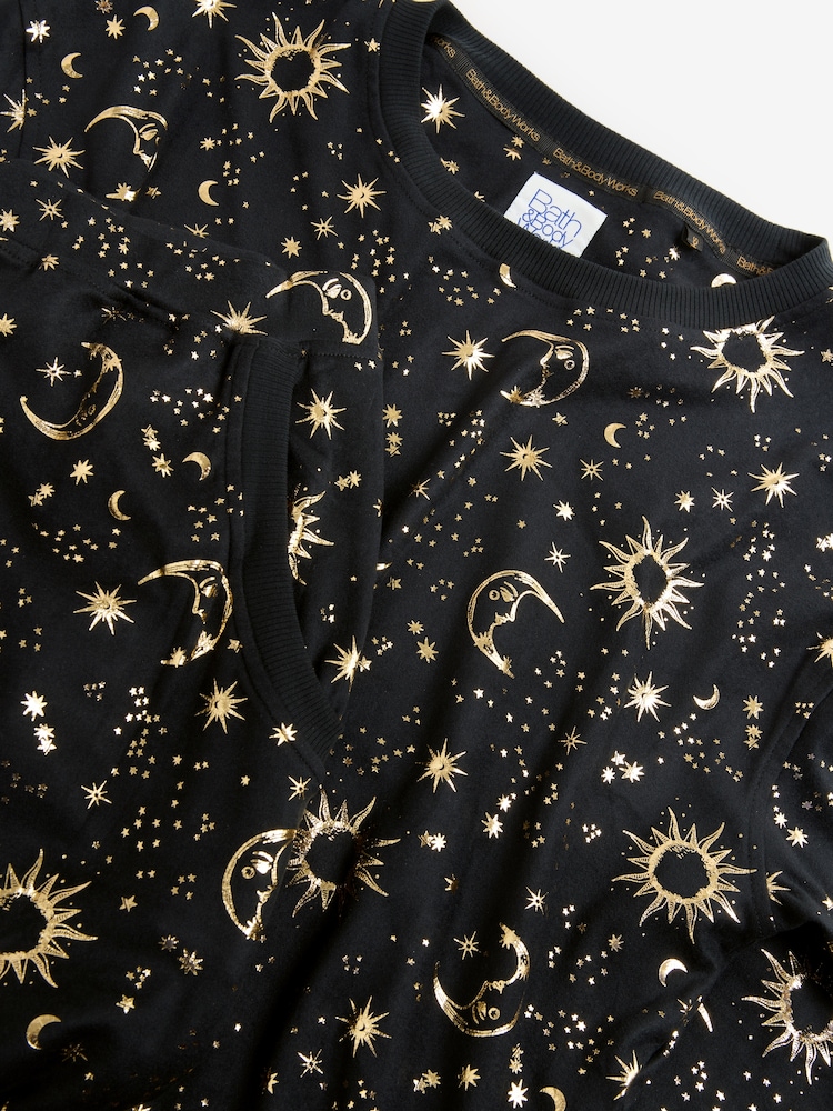 أسود كوني - بيجامة مريحة من قطعتين من Bath & Body Works - Image 10 of 10