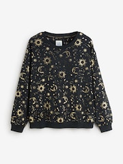 أسود كوني - بيجامة مريحة من قطعتين من Bath & Body Works - Image 6 of 10