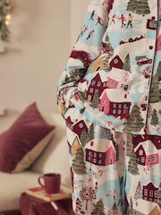 Bath & Body Works Red Scenic Cosy Button Through Pyjamas - Image 5 of 5