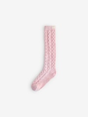 Bath & Body Works Pink Long Lurex Cosy Socks - Image 1 of 5