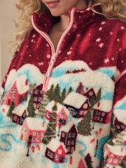 Bath & Body Works Red Scenic Cherry Blossom Borg Fleece - Image 5 of 6