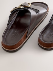 Шоколадно-коричневая кожа - Сандалии с двумя ремешками Forever Comfort® Premium - Image 7 of 7